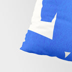Blue abstract shapes N01 Pillow Sham Gallery Image 4
