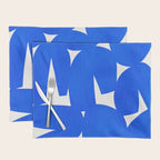 Blue abstract shapes N01 Placemat Gallery Image 1