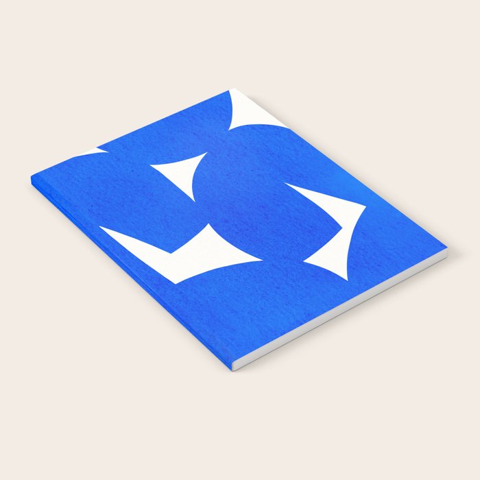 Blue abstract shapes N01 Notebook Gallery Image 1