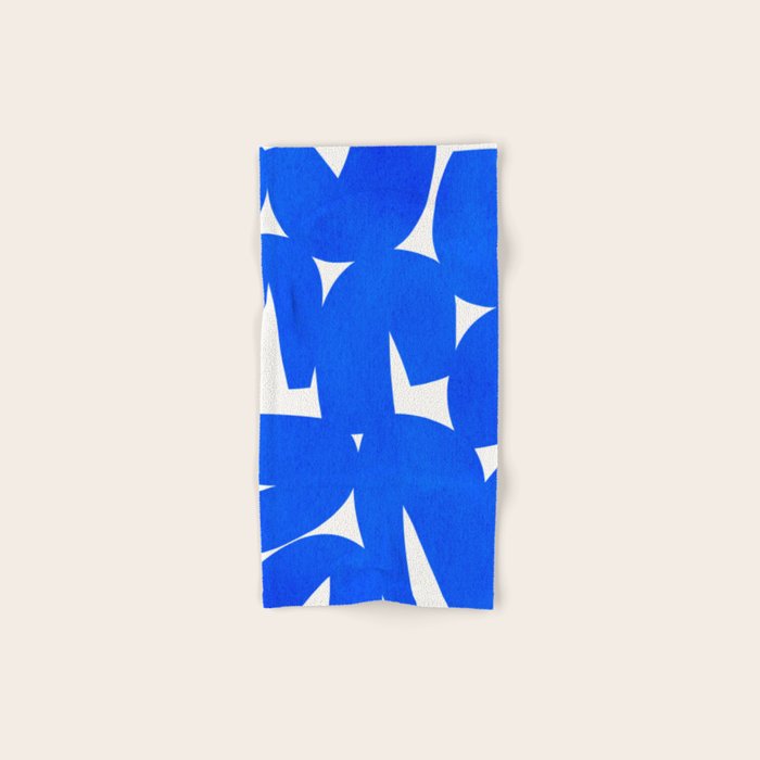 Blue abstract shapes N01 Bath Towel Gallery Image 1