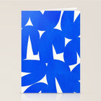 Blue abstract shapes N01 Stationery Card Gallery Image 2