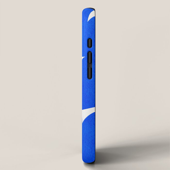 Blue abstract shapes N01 iPhone Case Gallery Image 2