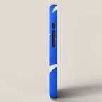 Blue abstract shapes N01 iPhone Case Gallery Image 2