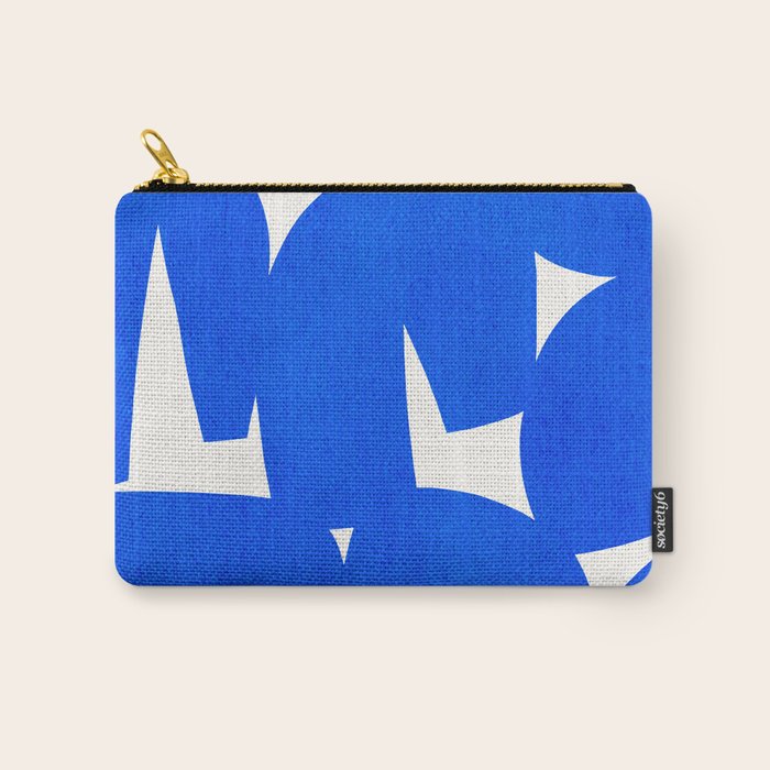 Blue abstract shapes N01 Carry All Pouch Gallery Image 1