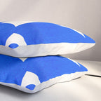 Blue abstract shapes N01 Pillow Sham Gallery Image 3