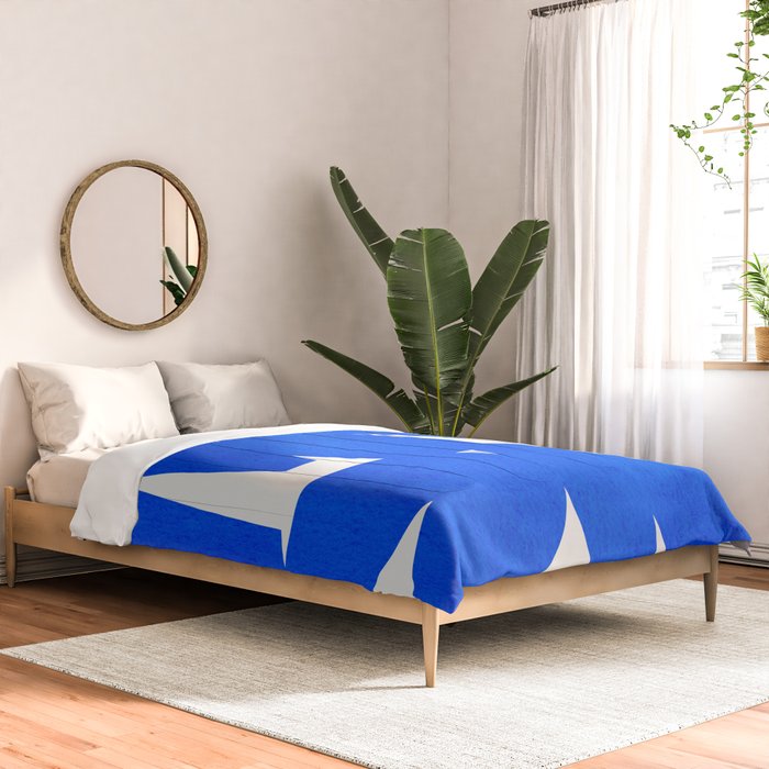 Blue abstract shapes N01 Comforter Gallery Image 2