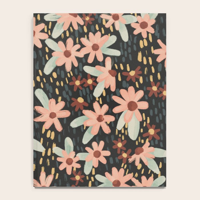 Kate Floral Dark Pattern Notebook Gallery Image 4