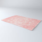 Mandala, Yoga Love, Coral, Wall Art Boho Rug Gallery Image 3