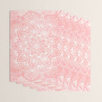 Mandala, Yoga Love, Coral, Wall Art Boho Wrapping Paper Gallery Image 3