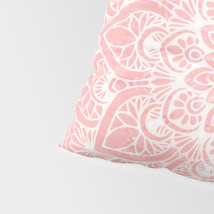 Mandala, Yoga Love, Coral, Wall Art Boho Pillow Sham Gallery Image 4