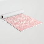 Mandala, Yoga Love, Coral, Wall Art Boho Yoga Mat Gallery Image 2
