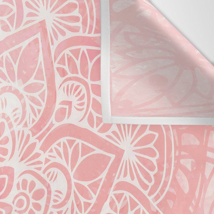 Mandala, Yoga Love, Coral, Wall Art Boho Wall Tapestry Gallery Image 3
