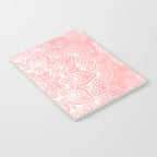 Mandala, Yoga Love, Coral, Wall Art Boho Notebook Gallery Image 2