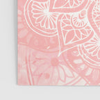 Mandala, Yoga Love, Coral, Wall Art Boho Poster Gallery Image 3