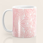 Mandala, Yoga Love, Coral, Wall Art Boho Coffee Mug Gallery Image 3