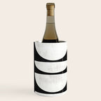 Mid-Century Modern Pattern No.8 - Black and White Wine Chiller Gallery Image 2