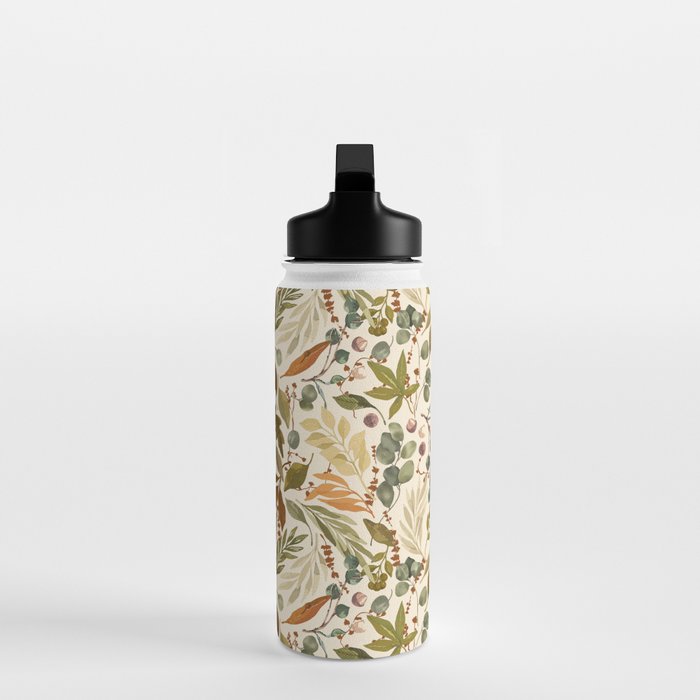 Fall leafy nature B Water Bottle Gallery Image 3