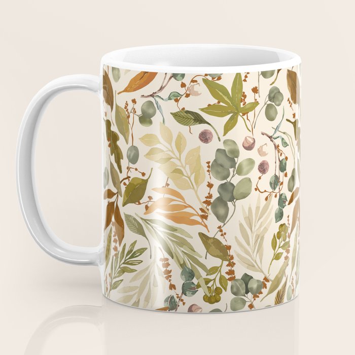 Fall leafy nature B Coffee Mug Gallery Image 3