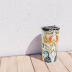 Tropical Toucans - Sepia Palette Travel Mug Gallery Image 4