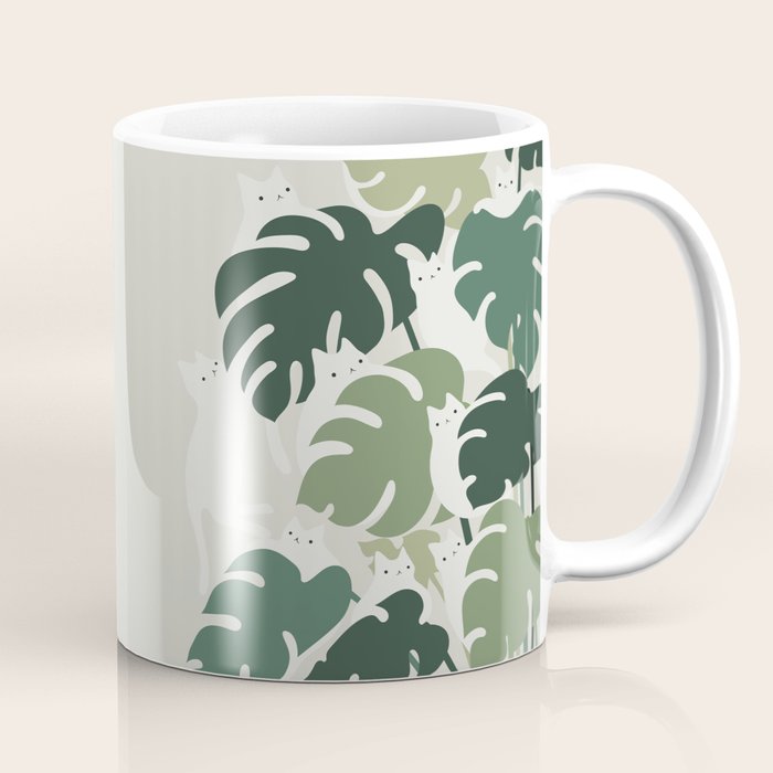 Cat and Plant 47 Coffee Mug Gallery Image 1