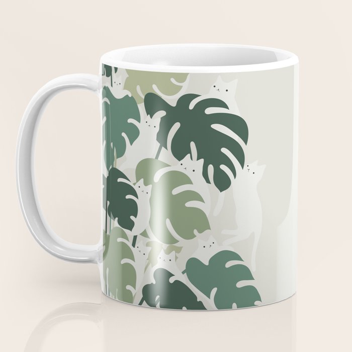 Cat and Plant 47 Coffee Mug Gallery Image 3