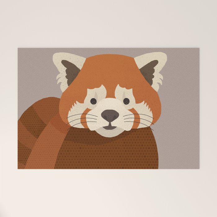 Whimsy Red Panda Welcome Mat Gallery Image 1