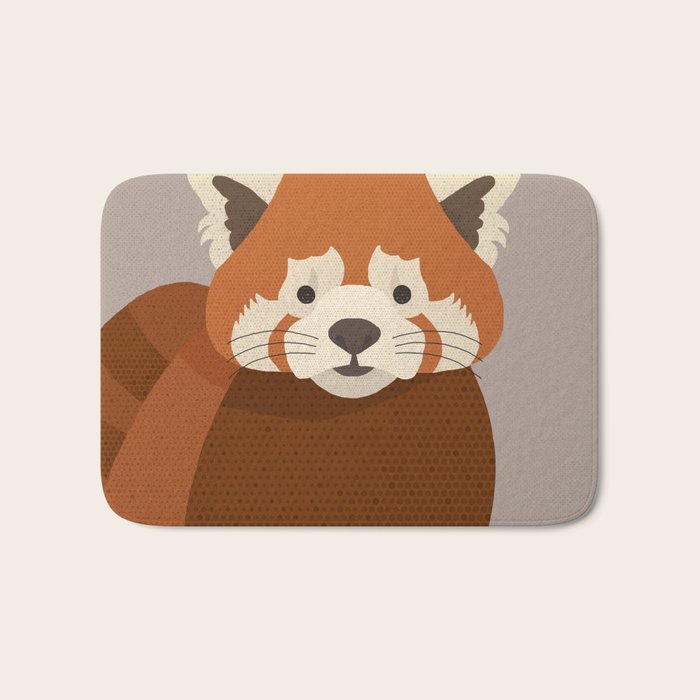 Whimsy Red Panda Bath Mat Gallery Image 1
