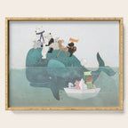 little little whale Serving Tray Gallery Image 1