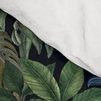 Moody tropical Jungle_deep blue & green tones Comforter Gallery Image 4