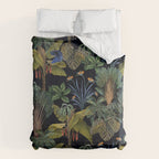 Moody tropical Jungle_deep blue & green tones Duvet Cover Gallery Image 6