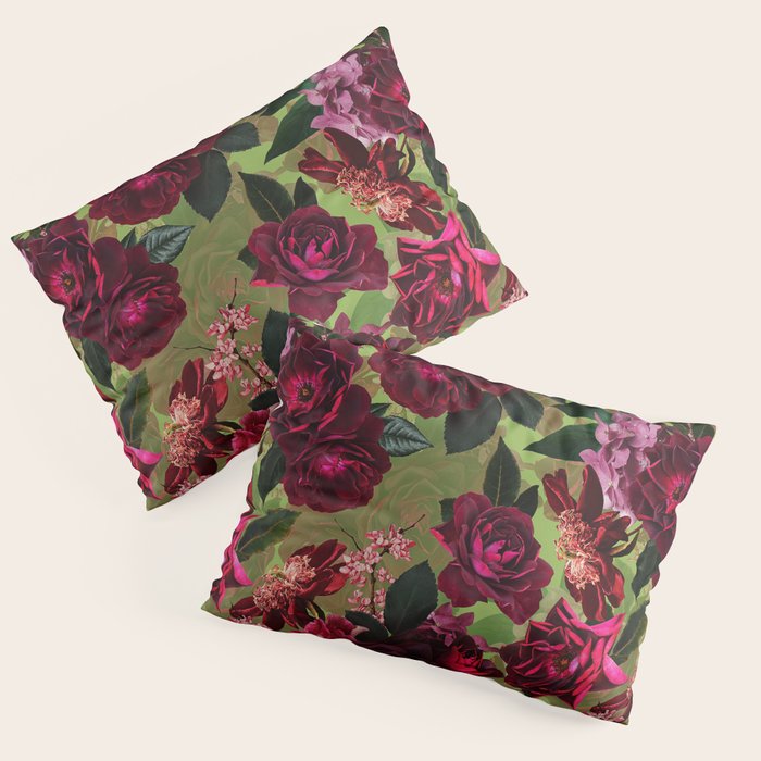 Vintage & Shabby Chic - Botanical Roses Summer Garden   Pillow Sham Gallery Image 3