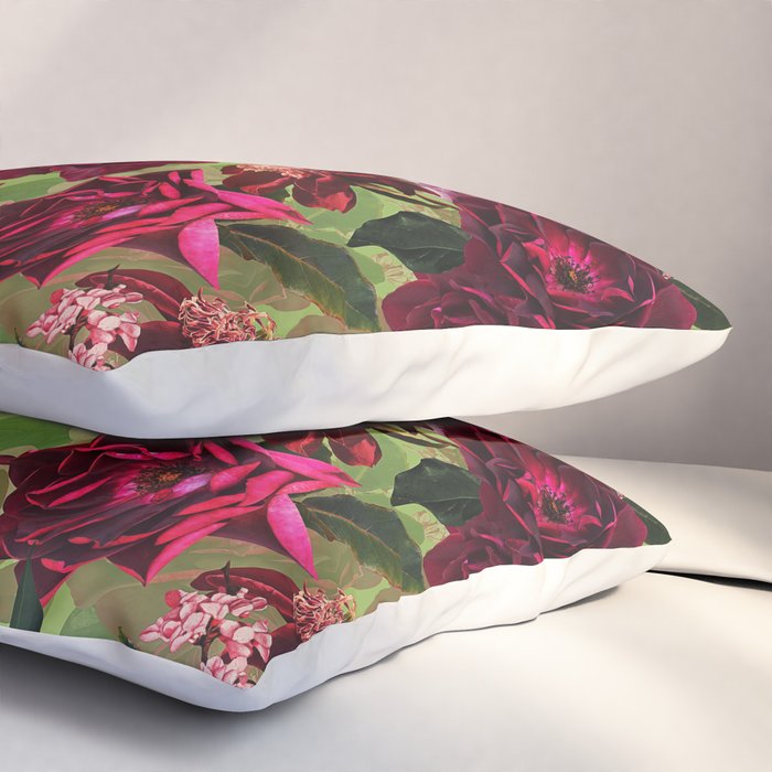 Vintage & Shabby Chic - Botanical Roses Summer Garden   Pillow Sham Gallery Image 3