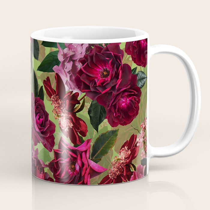 Vintage & Shabby Chic - Botanical Roses Summer Garden   Coffee Mug Gallery Image 1