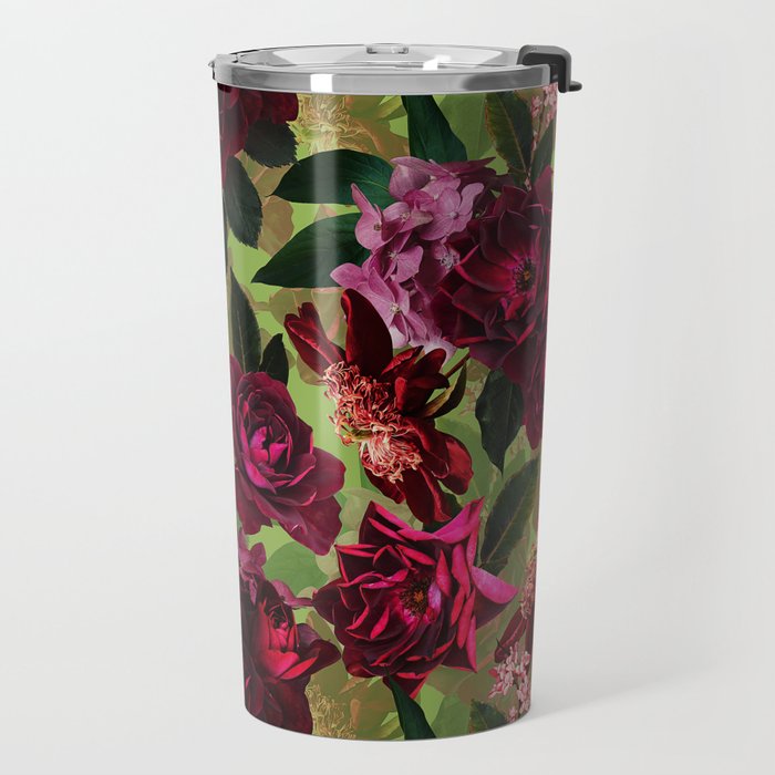Vintage & Shabby Chic - Botanical Roses Summer Garden   Travel Mug Gallery Image 2