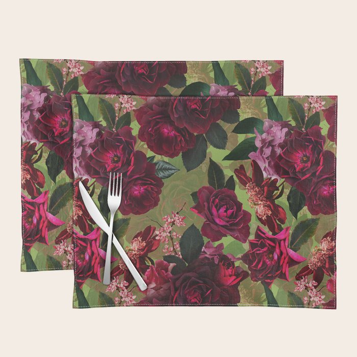 Vintage & Shabby Chic - Botanical Roses Summer Garden   Placemat Gallery Image 1