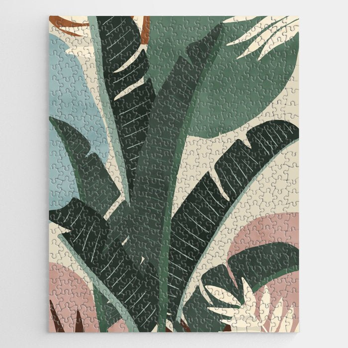 Modern jungle shapes Jigsaw Puzzle Gallery Image 1