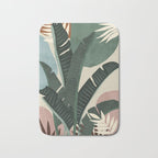 Modern jungle shapes Bath Mat Gallery Image 1