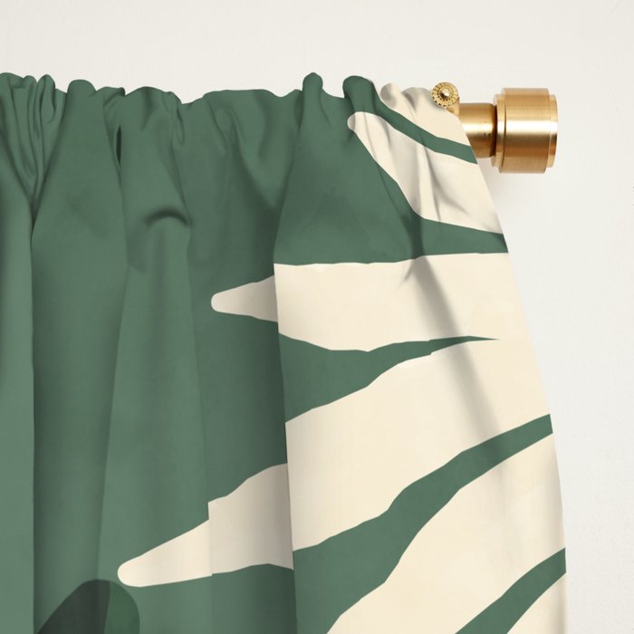 Modern jungle shapes Window Curtain Gallery Image 2