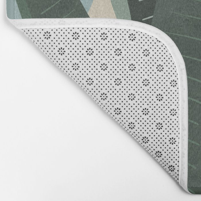Modern jungle shapes Bath Mat Gallery Image 2