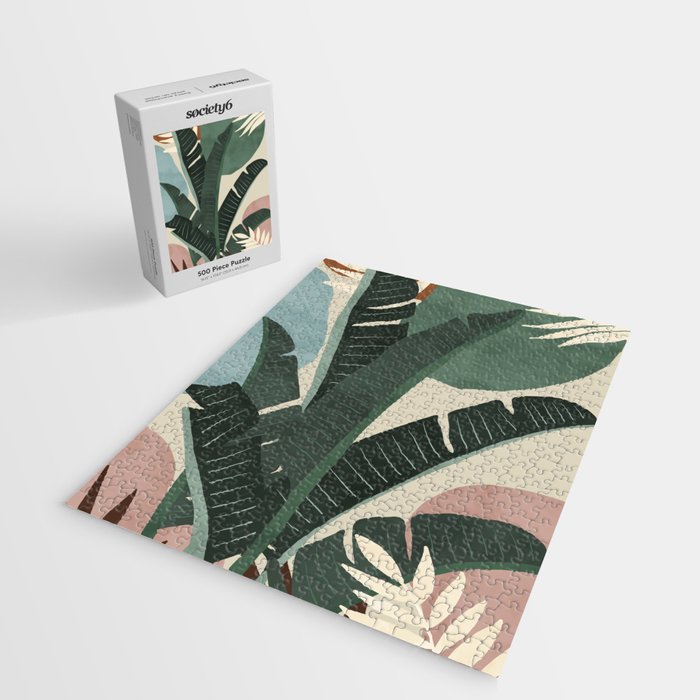 Modern jungle shapes Jigsaw Puzzle Gallery Image 2