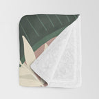 Modern jungle shapes Throw Blanket Gallery Image 3