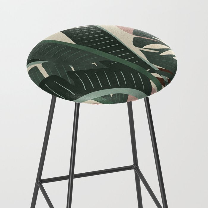 Modern jungle shapes Stool Gallery Image 2
