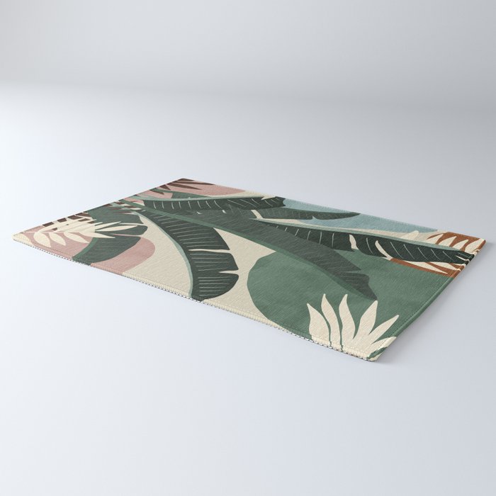 Modern jungle shapes Rug Gallery Image 3