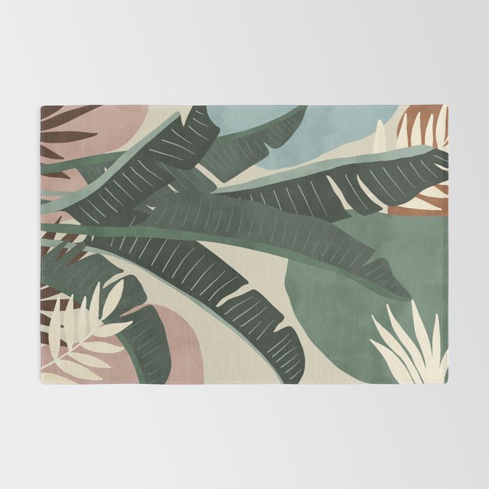 Modern jungle shapes Rug Gallery Image 2