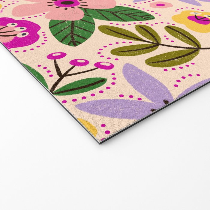 Spring / Summer Modern Floral  Welcome Mat Gallery Image 2