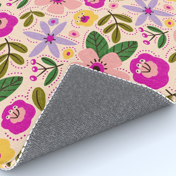 Spring / Summer Modern Floral  Rug Gallery Image 4