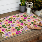 Spring / Summer Modern Floral  Outdoor Rug Gallery Image 2