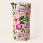 Spring / Summer Modern Floral  Travel Mug Gallery Image 3