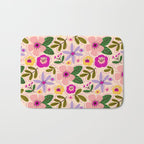 Spring / Summer Modern Floral  Bath Mat Gallery Image 1