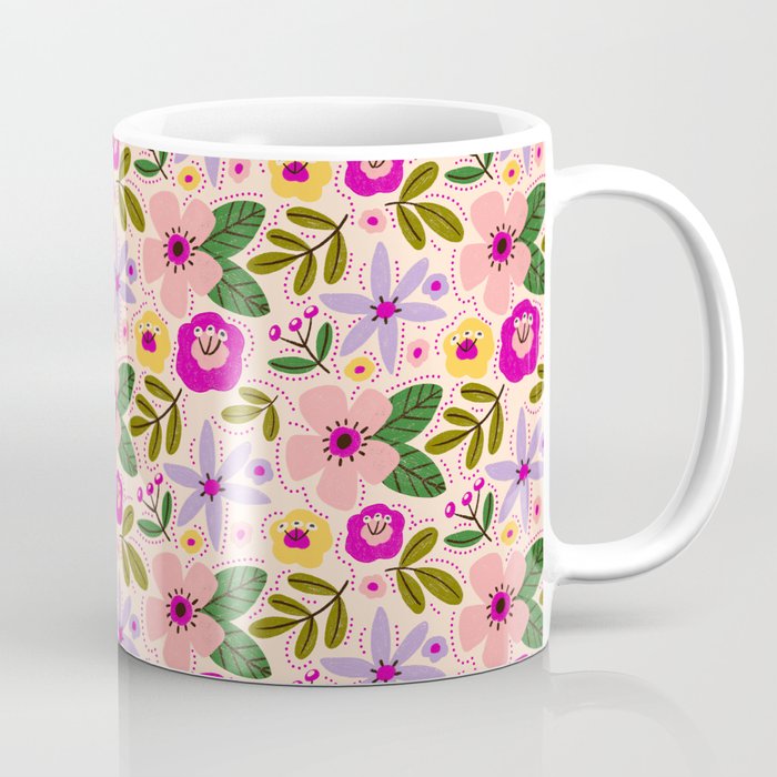 Spring / Summer Modern Floral  Coffee Mug Gallery Image 1